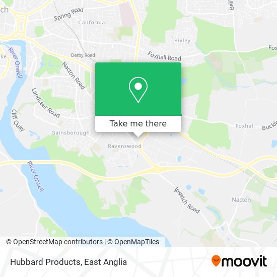 Hubbard Products map