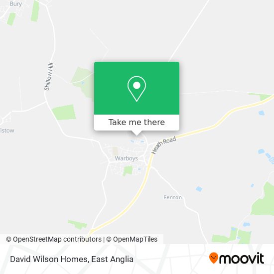 David Wilson Homes map