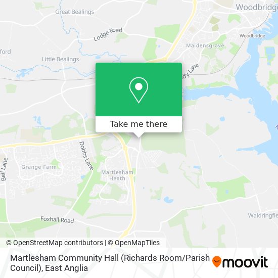 Martlesham Community Hall (Richards Room / Parish Council) map