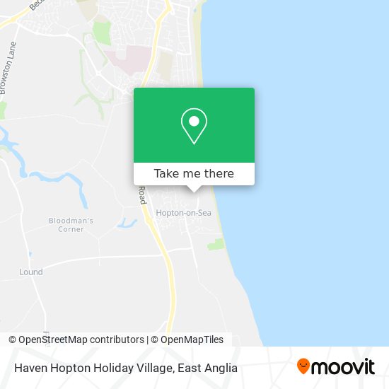 Haven Hopton Holiday Village map