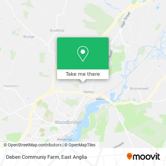 Deben Communiy Farm map