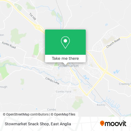 Stowmarket Snack Shop map