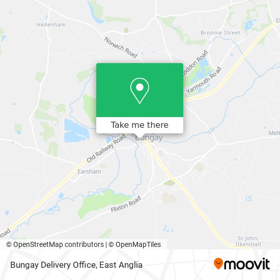 Bungay Delivery Office map