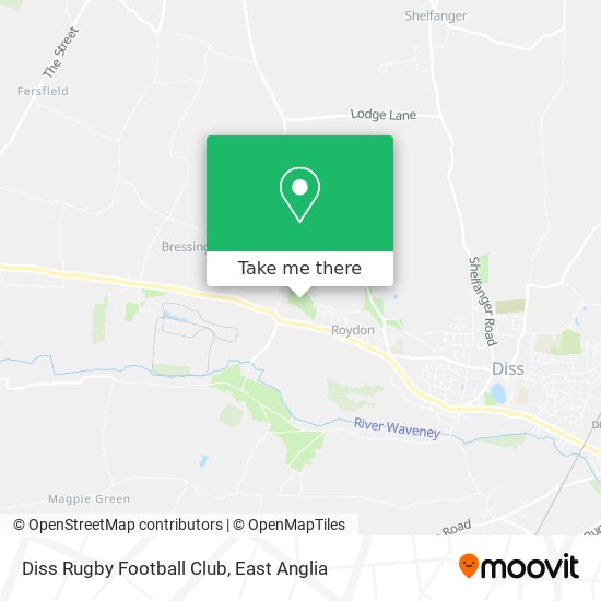 Diss Rugby Football Club map