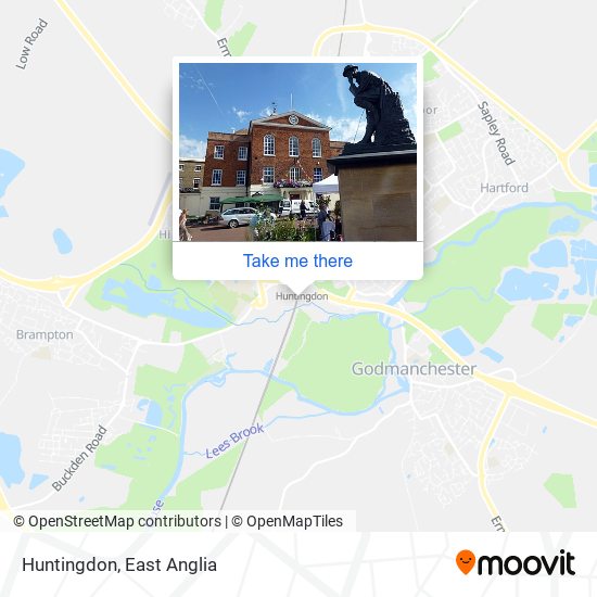 Huntingdon map