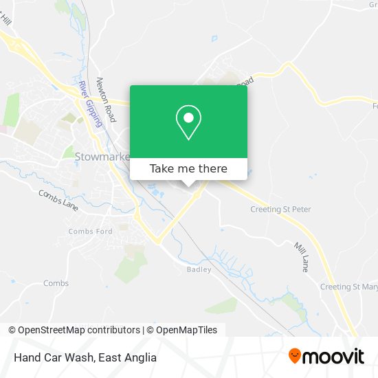 Hand Car Wash map