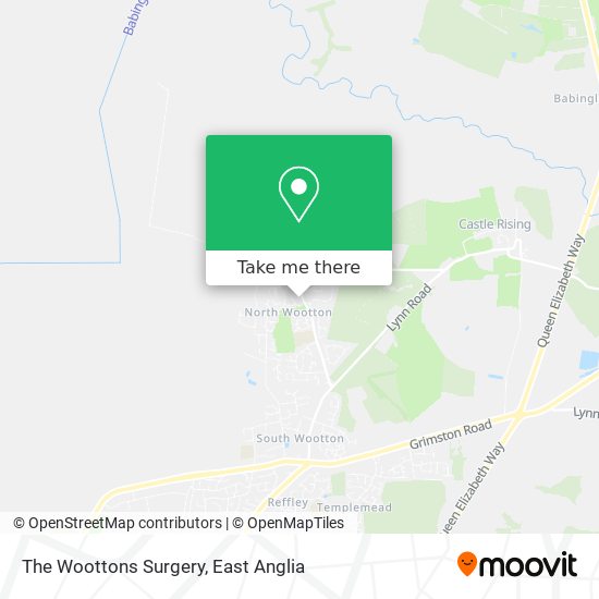 The Woottons Surgery map