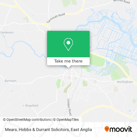 Mears, Hobbs & Durrant Solicitors map