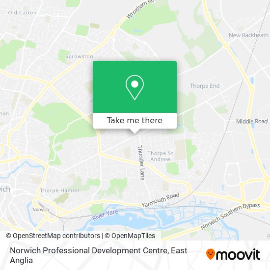 Norwich Professional Development Centre map