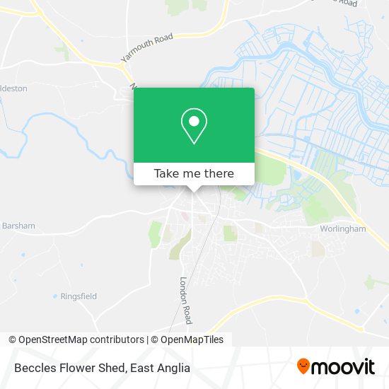 Beccles Flower Shed map