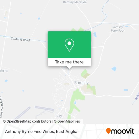 Anthony Byrne Fine Wines map