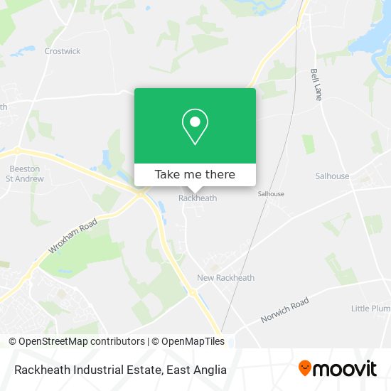 Rackheath Industrial Estate map