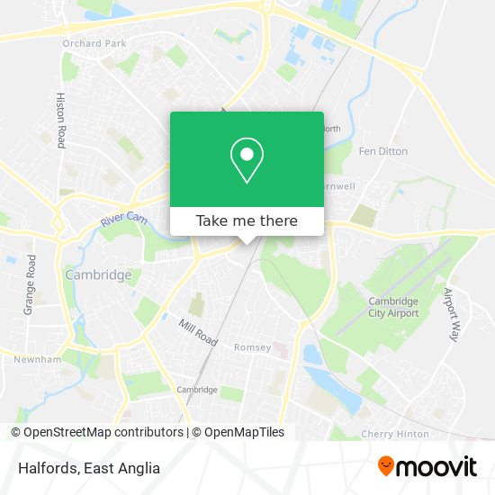 Halfords map