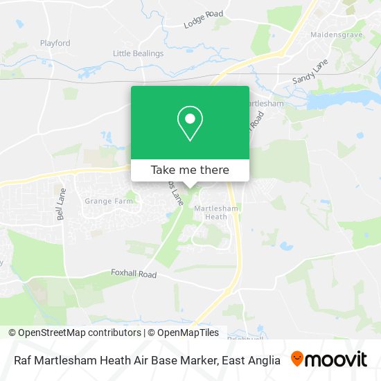 Raf Martlesham Heath Air Base Marker map