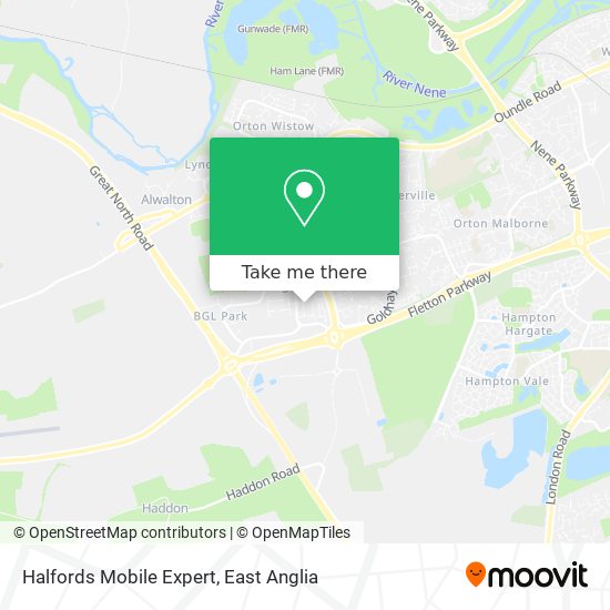 Halfords Mobile Expert map