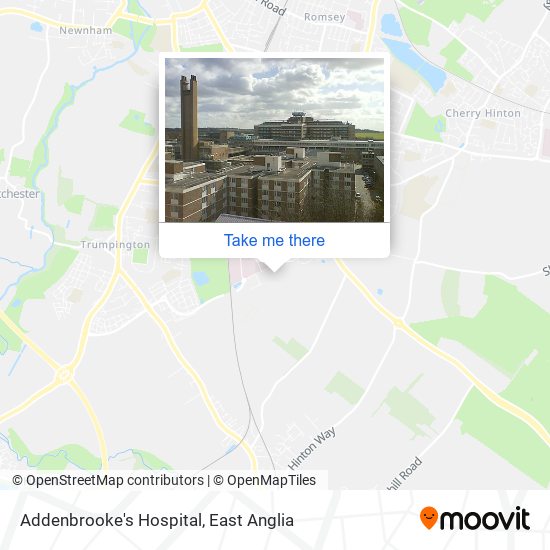 Addenbrooke's Hospital map