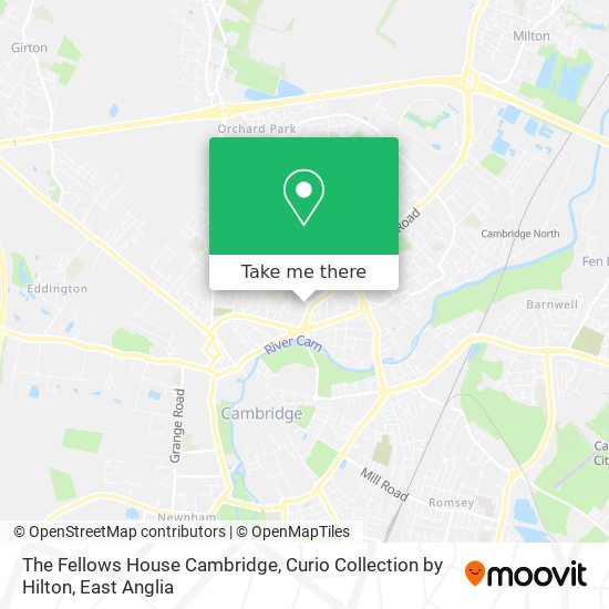 The Fellows House Cambridge, Curio Collection by Hilton map