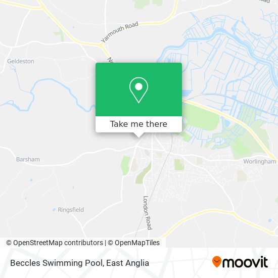 Beccles Swimming Pool map