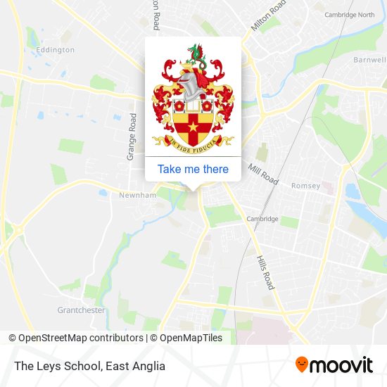 The Leys School map