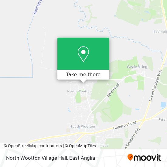 North Wootton Village Hall map