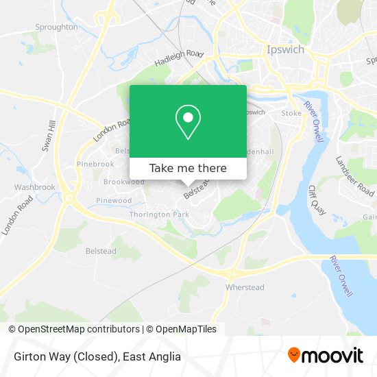 Girton Way (Closed) map