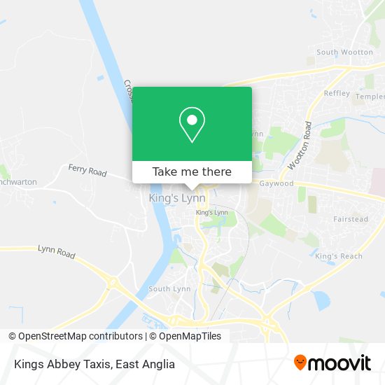 Kings Abbey Taxis map