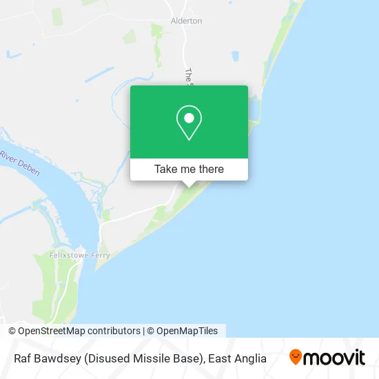 Raf Bawdsey (Disused Missile Base) map