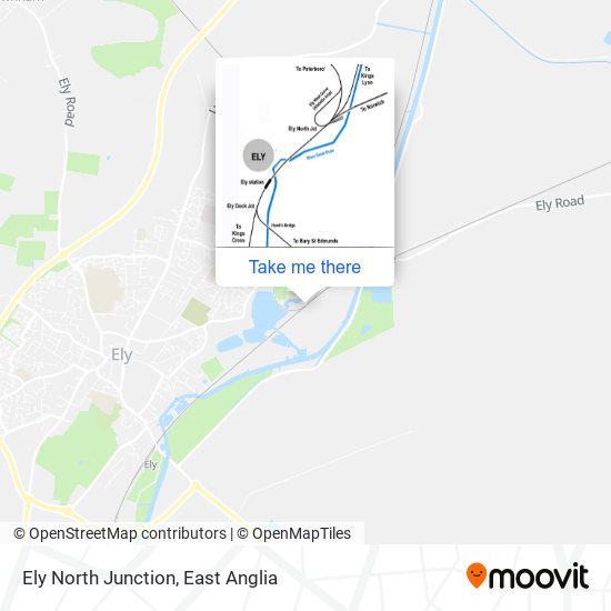 Ely North Junction map