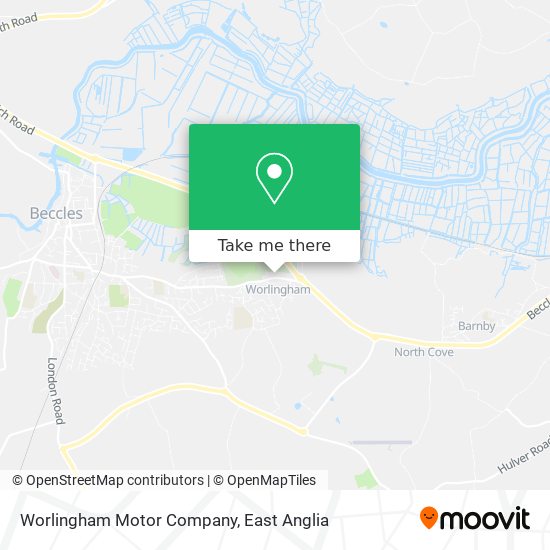Worlingham Motor Company map