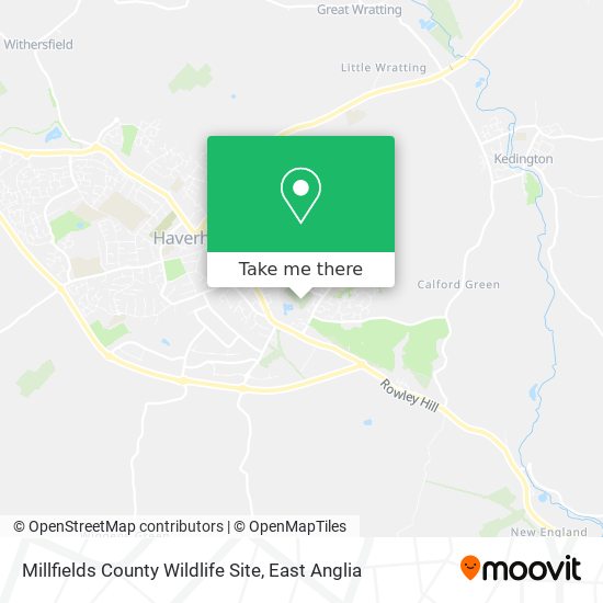 Millfields County Wildlife Site map