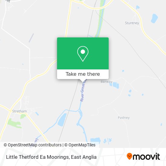 Little Thetford Ea Moorings map