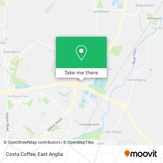 Costa Coffee map