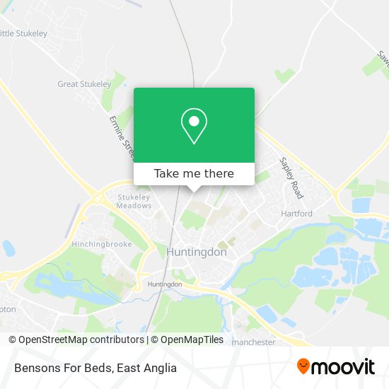 Bensons For Beds map