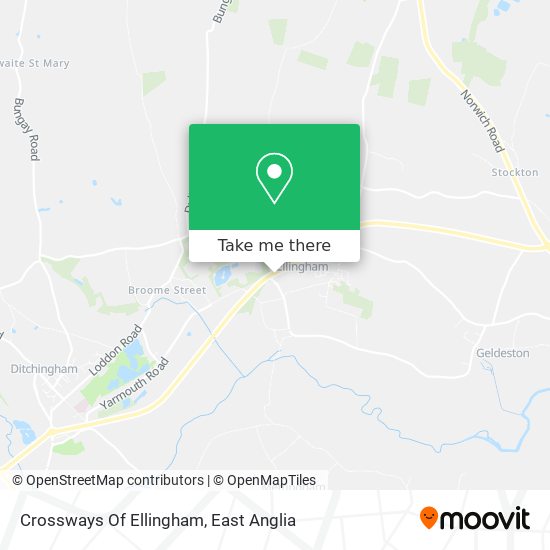 Crossways Of Ellingham map