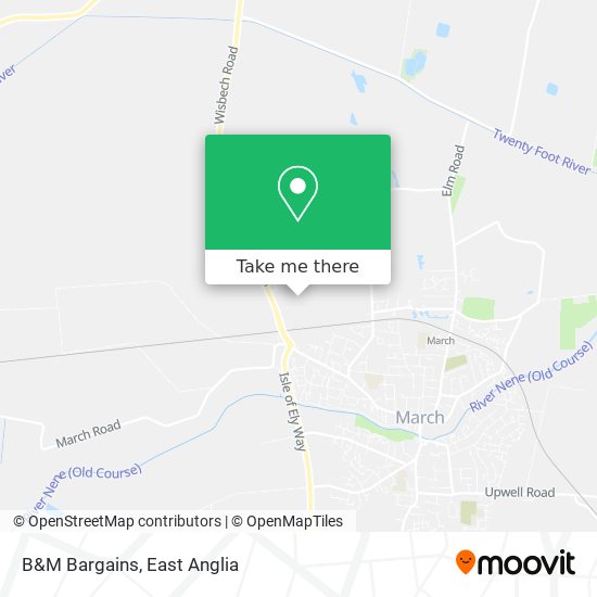 B&M Bargains map