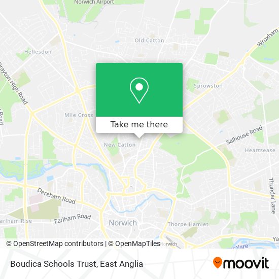 Boudica Schools Trust map