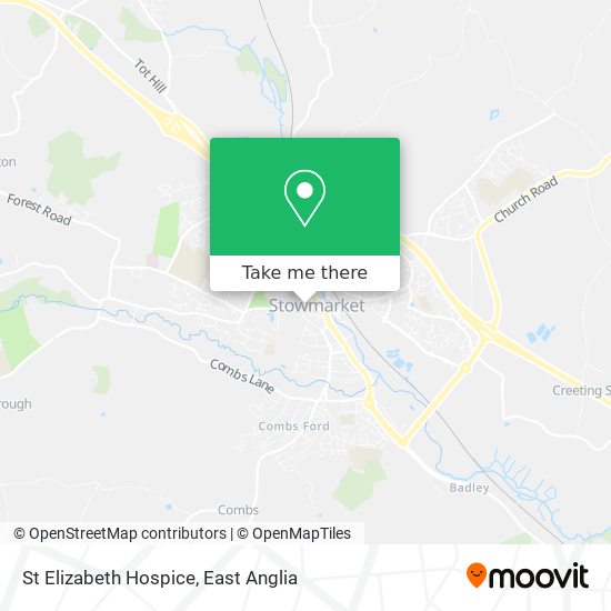 St Elizabeth Hospice map