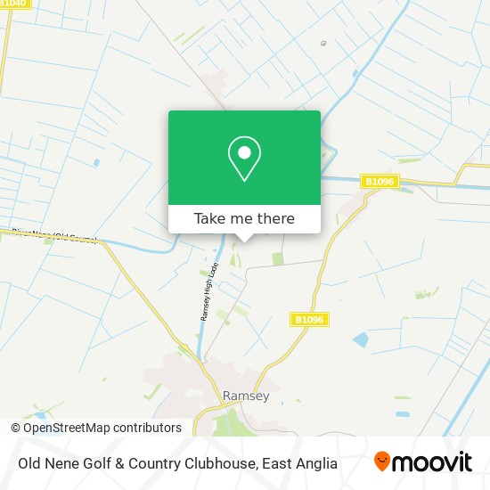 Old Nene Golf & Country Clubhouse map