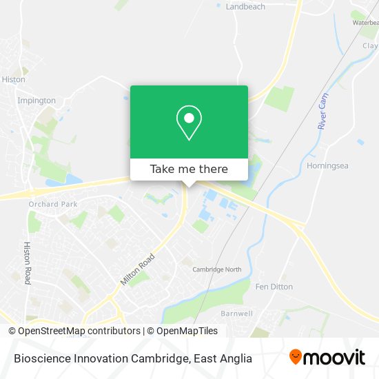 Bioscience Innovation Cambridge map