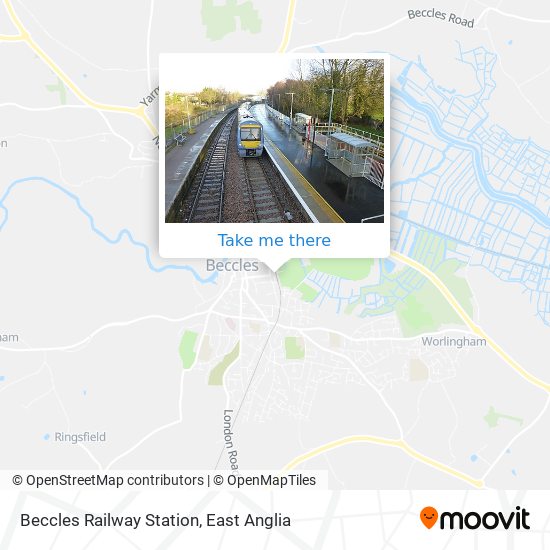 Beccles Railway Station map