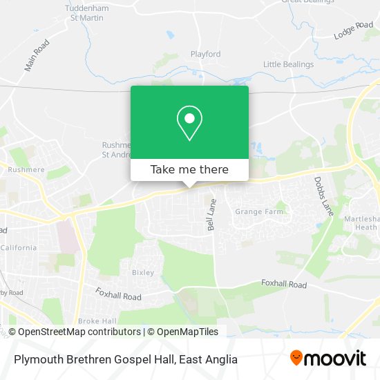 Plymouth Brethren Gospel Hall map