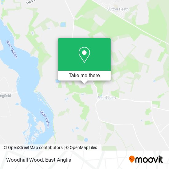 Woodhall Wood map