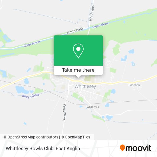 Whittlesey Bowls Club map