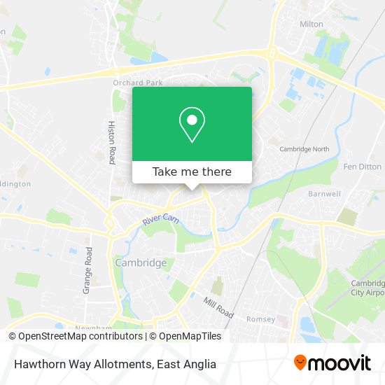Hawthorn Way Allotments map