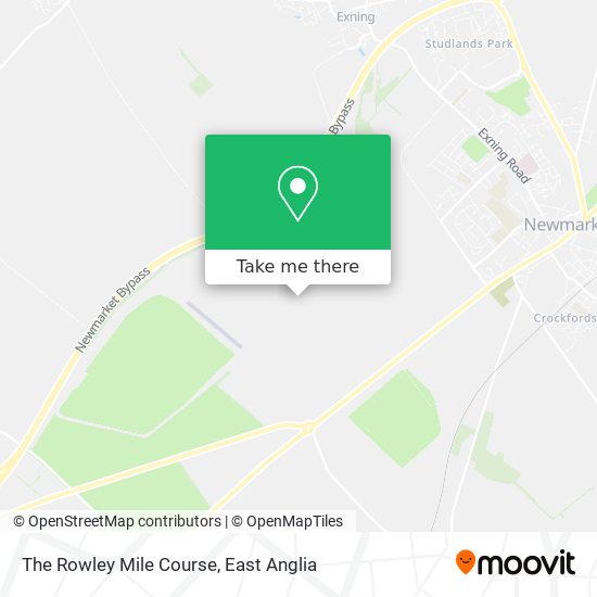 The Rowley Mile Course map