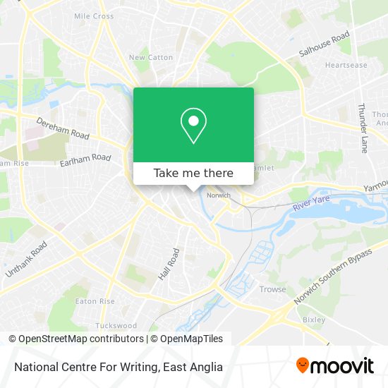 National Centre For Writing map