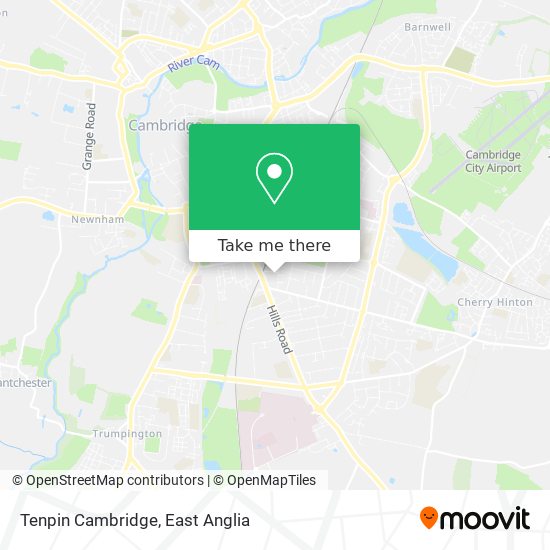Tenpin Cambridge map