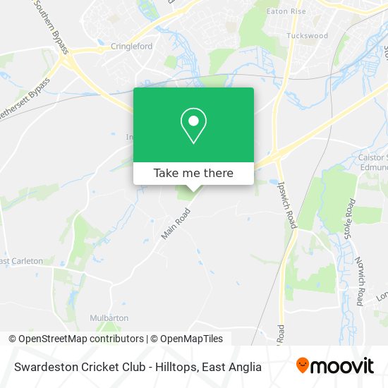 Swardeston Cricket Club - Hilltops map
