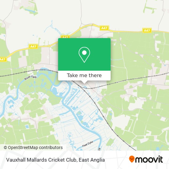 Vauxhall Mallards Cricket Club map