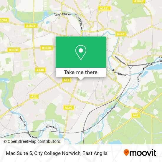 Mac Suite 5, City College Norwich map